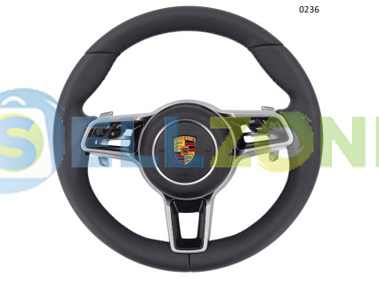 Σπορ τιμόνι με γκρι στεφάνη για Porsche 911 718 Panamera Macan Cayenne -0236